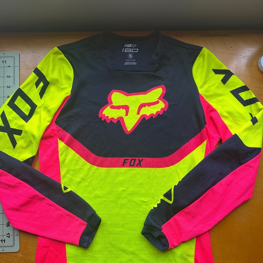 Fox Racing Neon Yellow and Pink Jersey